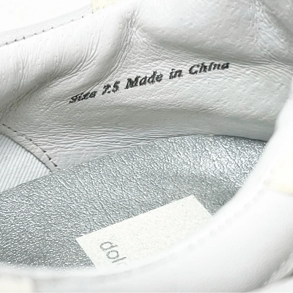 DOLCE VITA WHITE LEATHER SNEAKERS WOMENS SZ 7.5